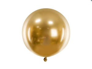 Balon okrągły Glossy 60cm złoty