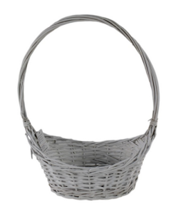 Koszyk wiklinowy biały LH55067