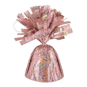 Ciężarek do balonów rose gold holograficzny 12cm
