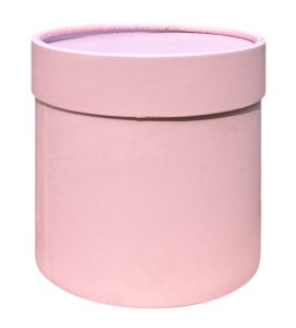 Flowerbox okrągły jasny róż 12x12,5cm