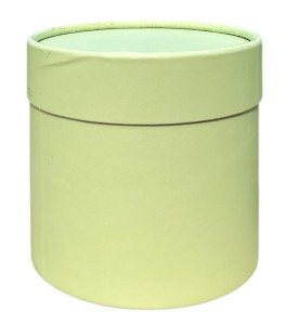 Flowerbox okrągły pastelowa zieleń 12x12,5cm