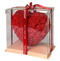 SERCE Z RÓŻYCZEK 25CM CZERWONY FB001799