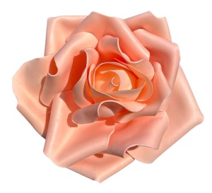 Róża piankowa 40cm brzoskwinia
