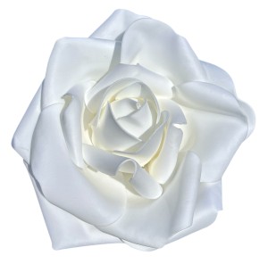 Róża piankowa 40cm biała