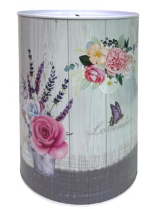 Puszka skarbonka kwiaty 14x18cm