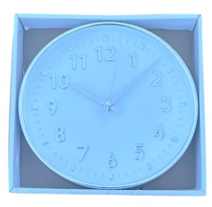 Zegar ścienny 20cm srebrny