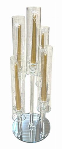 Świecznik szklany 62cm