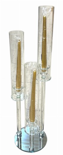 Świecznik szklany 62cm