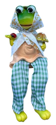 Żaba z wiszącymi nogami 12cm