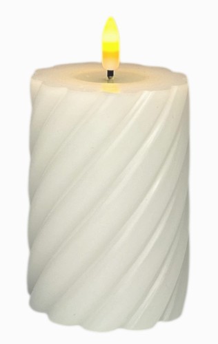 Świeca LED biała 7,5x10cm 2xAAA