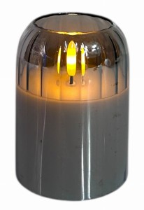 Świeca szklana LED 7,5x10cm 