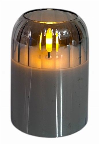 Świeca szklana LED 7,5x10cm 