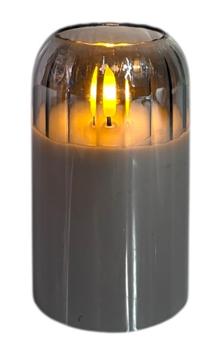 Świeca szklana LED 7,5x12,5cm