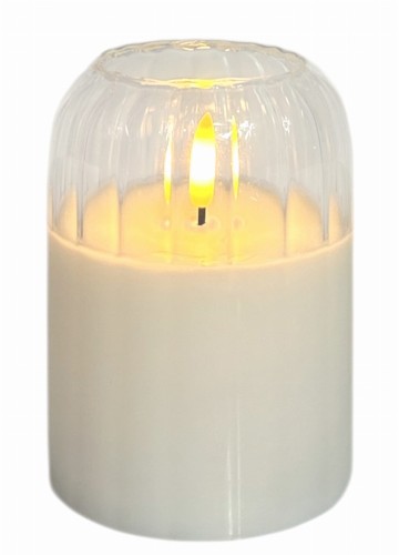 Świeca szklana LED 7,5x10cm