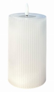 Świeca LED biała 7,5x12,5cm 2xAAA