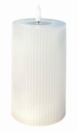 Świeca LED biała 7,5x12,5cm 2xAAA