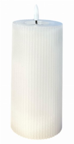 Świeca LED biała 7,5x15cm 2xAAA