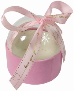 Flowerbox z kopułką 13x13cm różowy