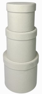 Flowerbox welurowy kpl. 3szt beżowy