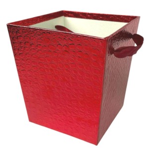 Flowerbox kwadrat 14,5x11x15cm czerwony