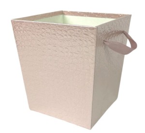 Flowerbox kwadrat 14,5x11x15cm różowy