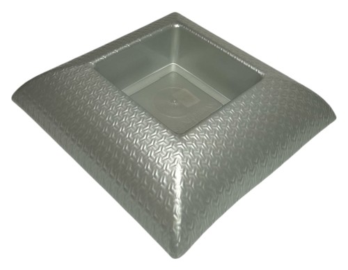 Osłonka plastikowa Marbella srebrna 32cm