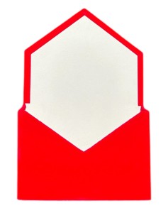 Pudełko koperta welurowe czerwone