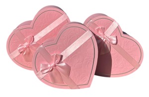 Flowerbox serce 31x27x33cm kpl 3szt