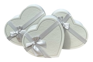 Flowerbox serce 31x27x33cm kpl 3szt