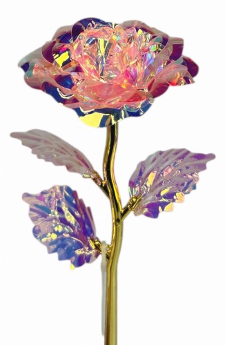 Gałązka róża plastik 24cm