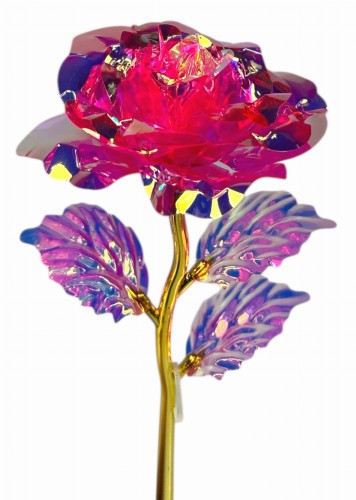 Gałązka róża plastik 24cm