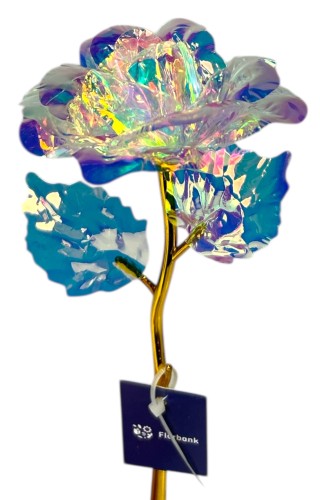 Gałązka róża plastik 24cm