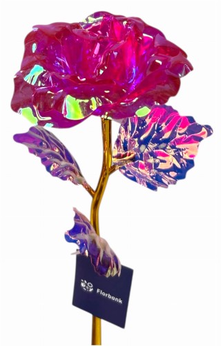 Gałązka róża plastik 24cm