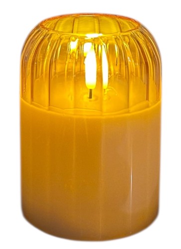 Świeca szklana LED 7,5x10cm