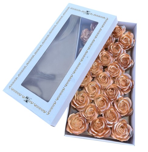 Róża mydlana 7,5cm 25szt/opak