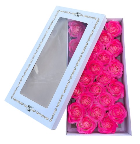 Róża mydlana 7,5cm 25szt/opak