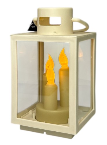 Latarnia LED 11x20cm 3xAAA biały