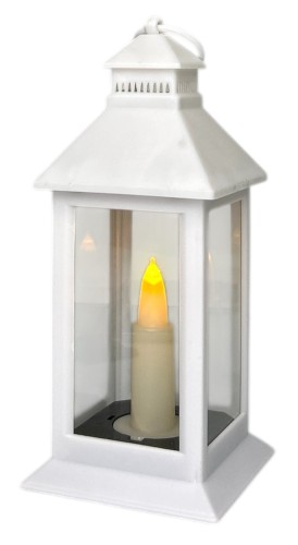 Latarnia LED 8x17cm 3xAAA biały