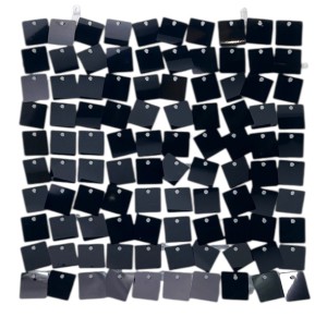 Panel cekinowy kwadrat czarny 30x30cm