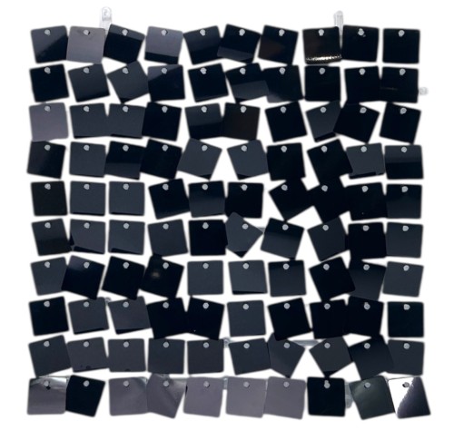 Panel cekinowy kwadrat czarny 30x30cm