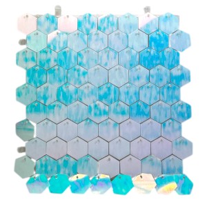 Panel cekinowy hex opal 30x30cm