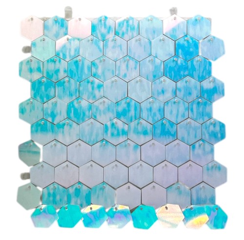 Panel cekinowy hex opal 30x30cm