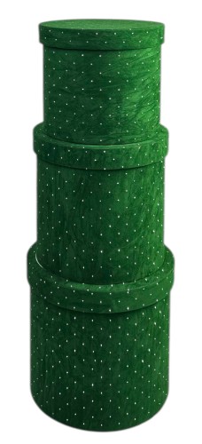 Flowerbox welur kpl 3szt 24x24cm