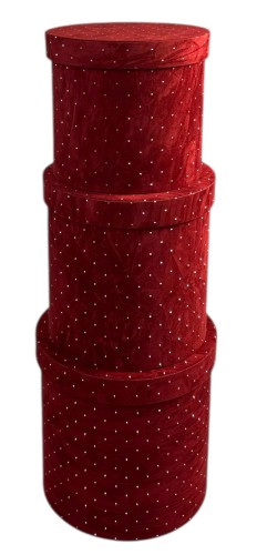 Flowerbox welur kpl 3szt 24x24cm