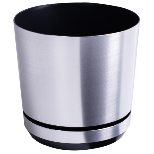 Doniczka plastikowa 18cm aluminium