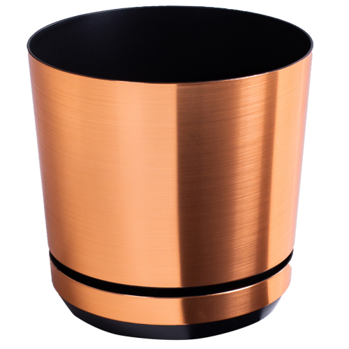 Doniczka plastikowa 14cm miedź