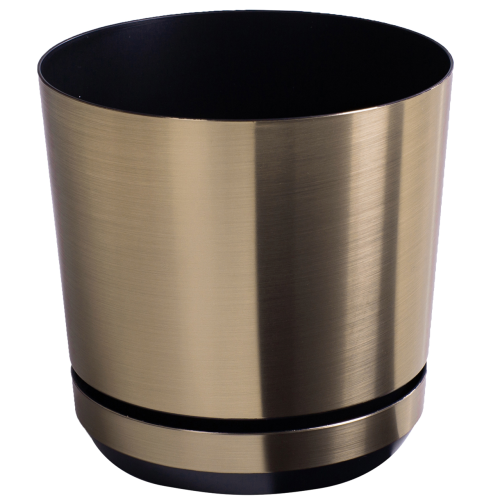 Doniczka plastikowa 12cm stal