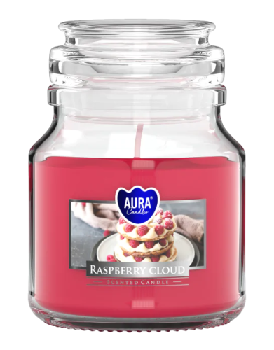Świeca zapachowa słoik Malinowa Chmurka 120g 