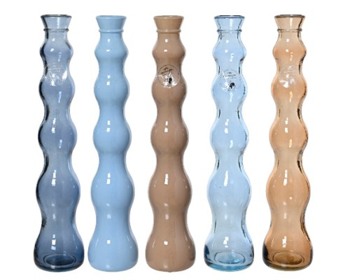 Wazon szklany 7x32cm 5 kolorów