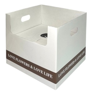Pudełko na kwiaty doniczkowe 35x35x30cm białe